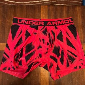 Under Armour Nylon/Lycra Trunk Underwear Red M